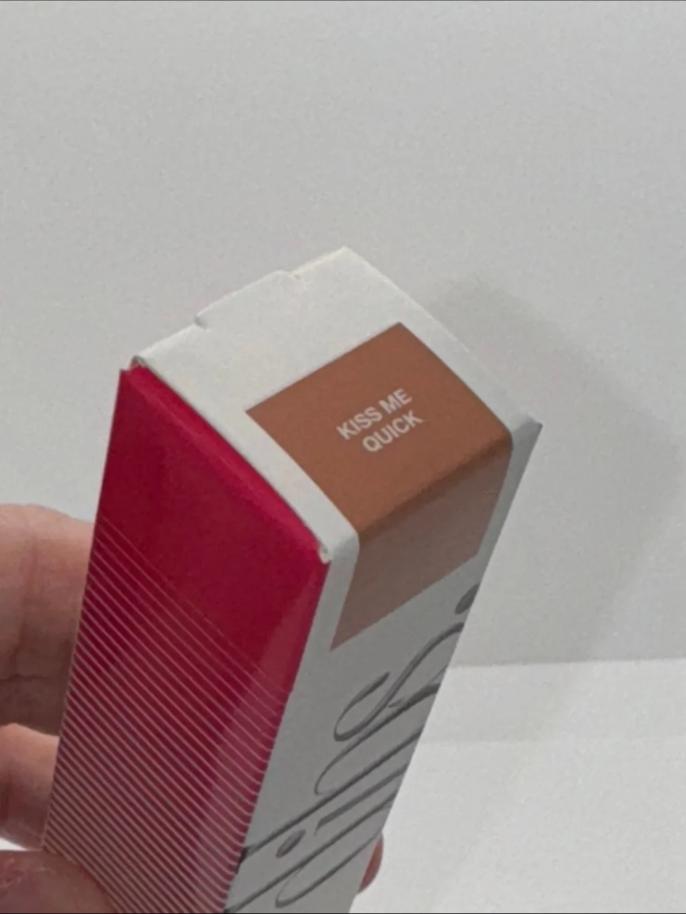 Dibs Go To Glossy Lip Balm - Shade: Kiss Me Quick Peachy Shimmer NIB